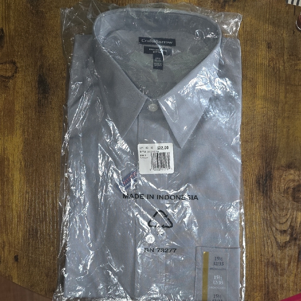 Croft & Barrow Classic Gray Dress Shirt